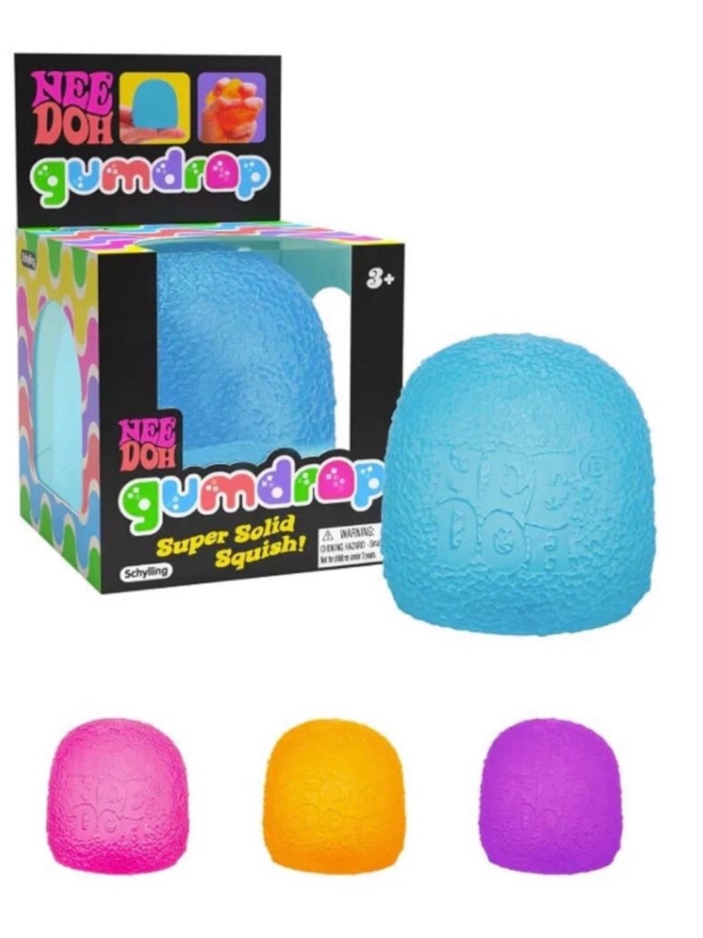 NeeDoh Gum Drop Purple Squishy Squeeze Viral Trending Toy New SHIPS TODAY! - Picture 7 of 7